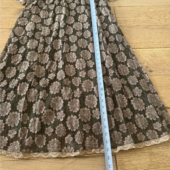 Bella Ella Boutique Floral Lace Midi Dress Women’s Sz Large - Picture 3 of 12